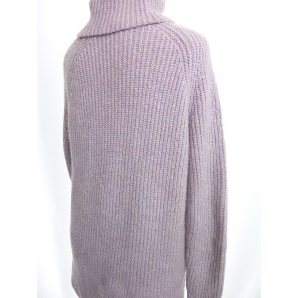 Madewell Lavender Purple Oversized Mercer Turtleneck Sweater Slouchy Wool Blend - Picture 3 of 7